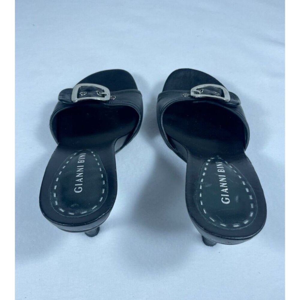 Gianni Bini Black Heeled Mules - Picture 3 of 7